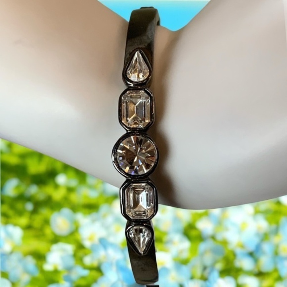 Givenchy Elegant Black and Silver Women's Bracelet